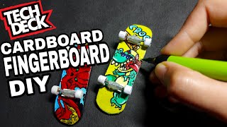 I Made a Fingerboard Out Of Cardboard! | DIY Custom Fingerboard