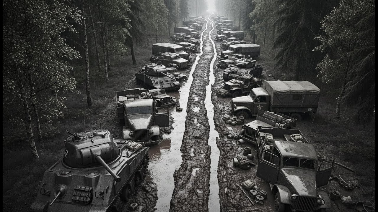 Miksi Stalin salasi tämän 2 km tien ja 89 ajoneuvon lopun?