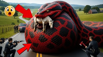 Courageous Rescue Team Battles Giant Python to Save a Helpless Horse 🐍🐴