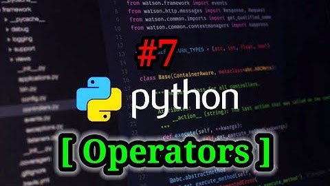 #7 | Operators in Python - Part 2 | #Python | #TeamDelta |
