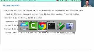 61A Fall 2014 Lecture 20 Video 1