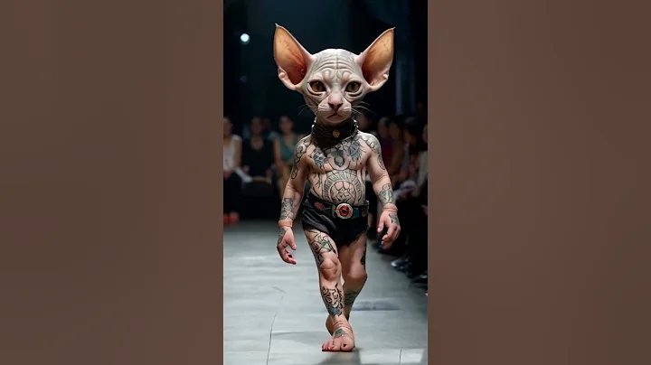 Video 10995571: sphynx cat baby, sphynx cat walking