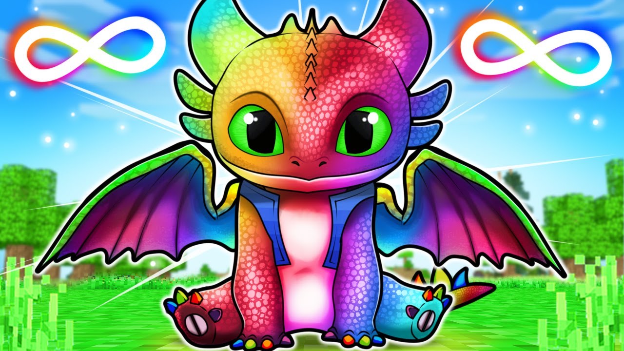 O FÚRIA da NOITE INFINITO no COMO TREINAR SEU DRAGÃO Minecraft !