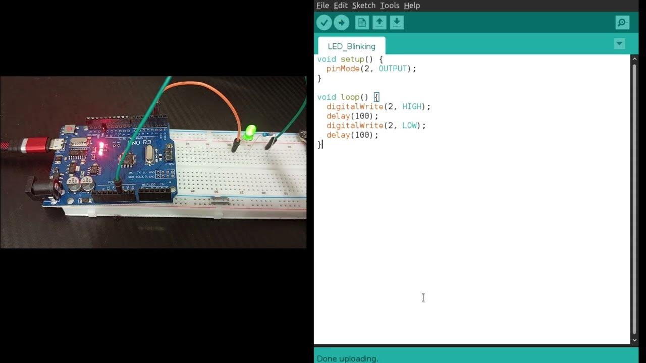 LED Blinking with Arduino Uno - YouTube