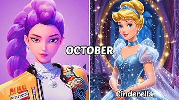 🎂Choose Your Birthday Month and Reveal Your Disney Princess & K-Pop Demon Hunter Character✨😍🎁