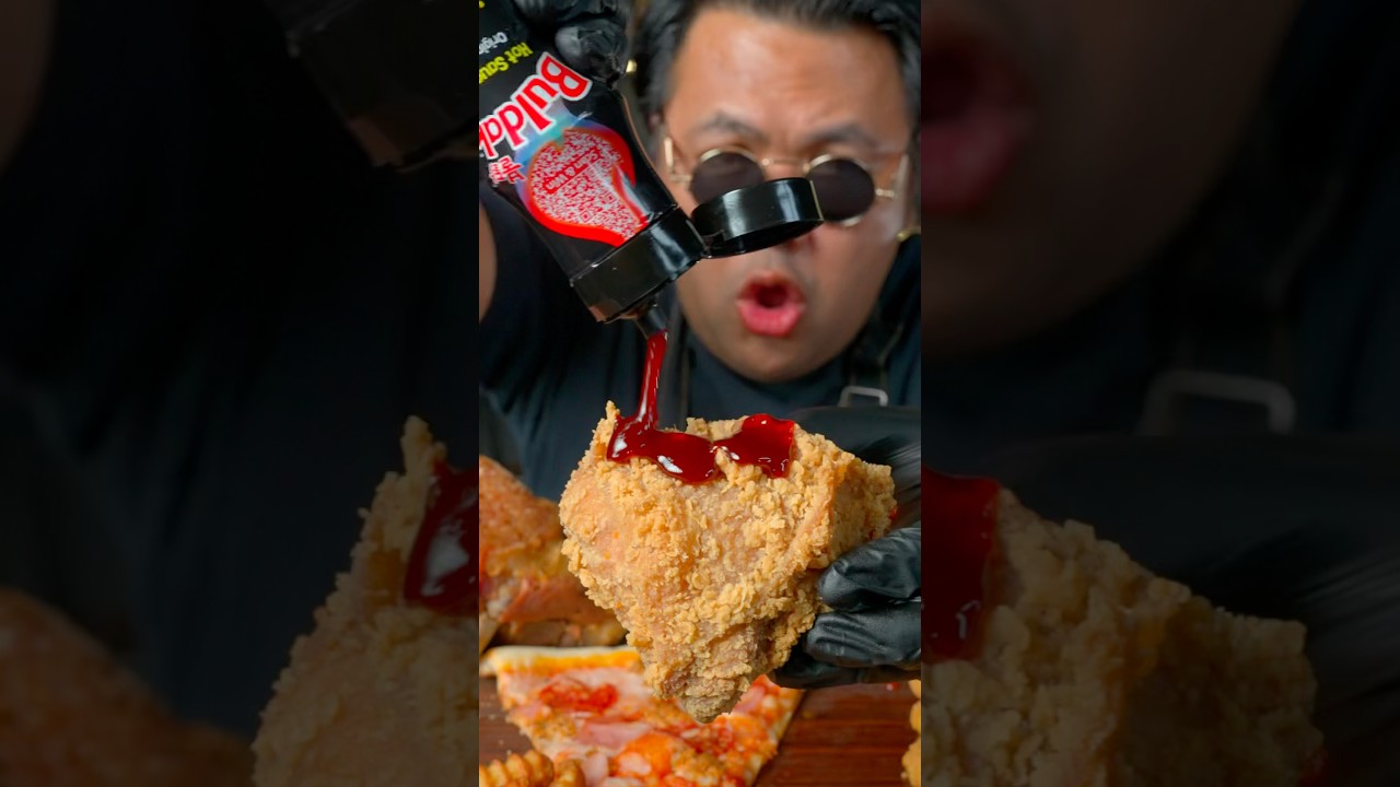 Best Korea Sauce With Deep-fried food #mukbang #Buldak