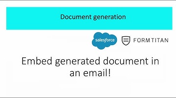 Embed Salesforce generated document in an email