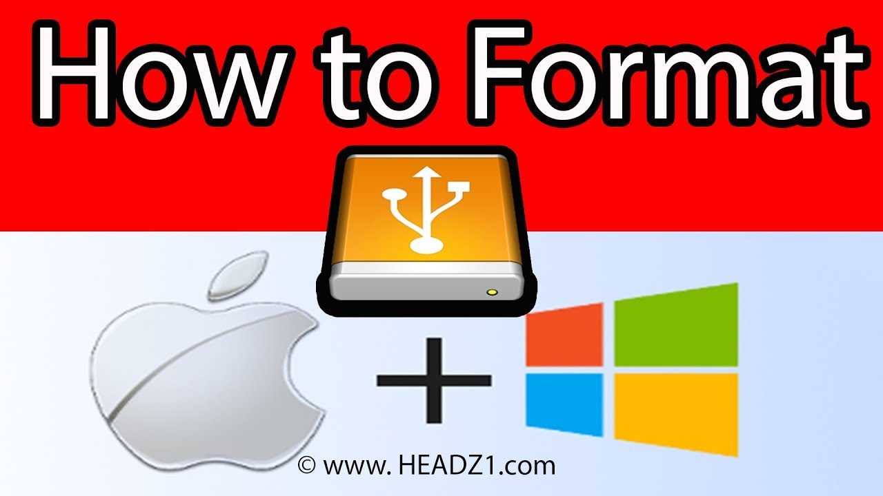 format external hard drive on mac for windows