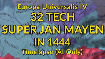 EU4 but Jan Mayan has 32 tech in 1444  | The Bear Has Landed | AI Timelapse