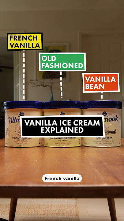 Vanilla ice cream, explained