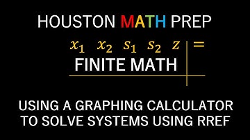 RREF Matrices on a Graphing Calculator (Introduction)