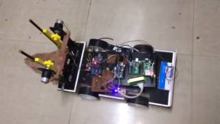 GSM and Bluetooth based material handling robot.
