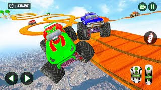 Monster Truck Mega Vertical Ramps Stunts Racing 3D Simulator - Android IOS Gameplay. screenshot 4
