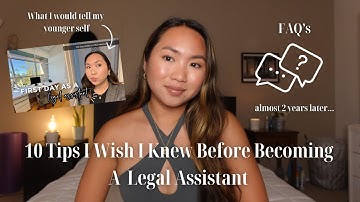 EVERYTHING I Wish I Knew Before Becoming a Legal Assistant | CHATS WITH ICIE