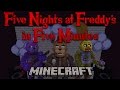 Five Nights at Freddy's in Five Minutes - A Minecraft Roller Coaster Music Video FNAF