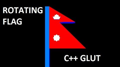 GLUT C++ SIMPLE NEPAL FLAG