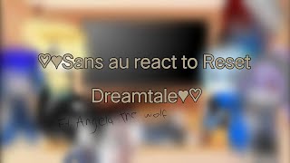 ♡♥Sans au react to Reset Dreamtale insanity♥ I'm making this public for the sake to stop mpreg asks