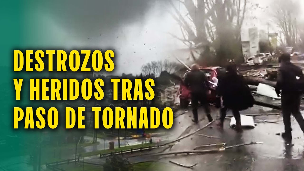 INTENSO TORNADO ARRASA CON VIVIENDAS Y DEJA HERIDOS EN CHILE