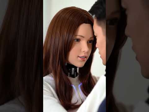 When Love Meets AI Robot Kisses Human RobotKiss SciFiMoment Futurelovetarot 