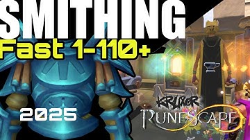 1-110+ Smithing Guide 2025 - AFK + Money Making + Leveling - RuneScape 3