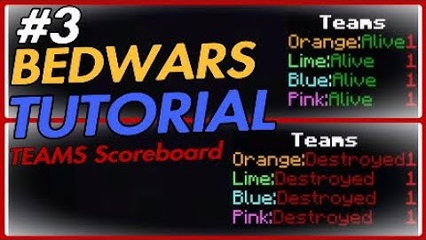Minecraft Bedrock Tutorial, Bedwars Command, Teams Scoreboard, Ps4, Xbox one, MCPE, Windows 10