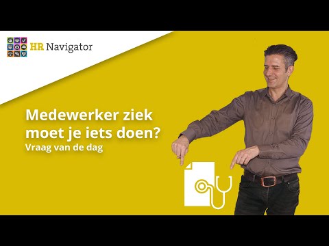 Je medewerker is ziek. Wat is dan verstandig om te doen?