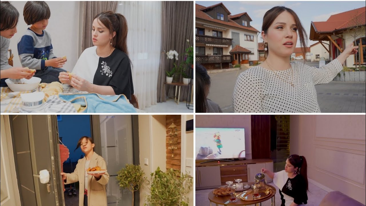 فطورنا اليوم من ايد ايوب 😁 طلعنا و كل شي مغلق 🤪 حضرت قطايف بالقشطة والجوز 🥟