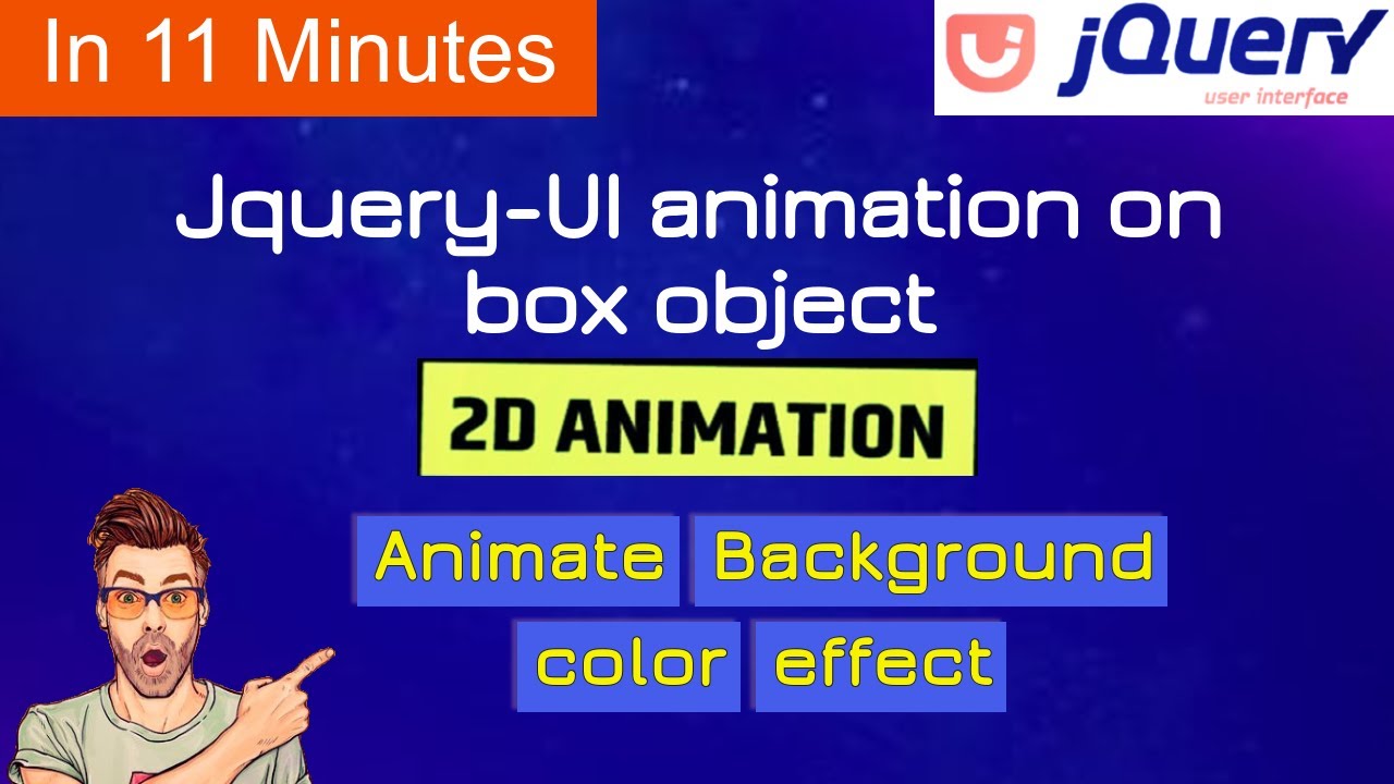 Coding Jquery Animation Color Change Effect On Box Object | Color Change Effect |Animate Color