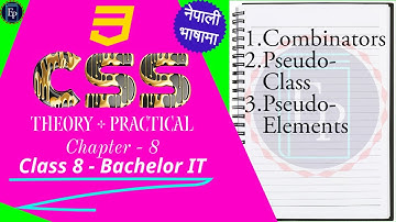 Master CSS Chapter-8 (Theory + Practical) : Best Course Tutorial for Stunning Web Design In Nepali.