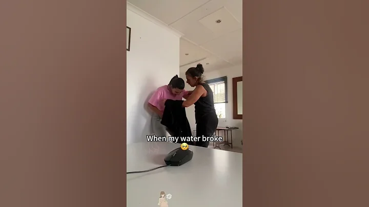 The moment her water broke☺️❤️