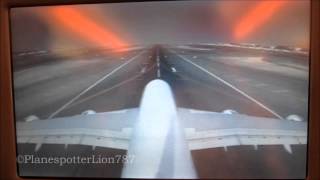 Emirates Airbus A380 Onboard Takeoff from Dubai International Airport