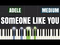 Adele  someone like you piano tutorial  medium