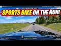 Trooper Spots Sports Bike and Moves In as Arkansas Pursuit Quickly Escalates