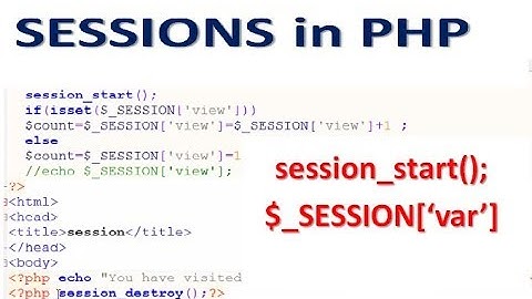 PHP Lecture 14 | PHP SESSION in Hindi | read update and delete Session | Learn PHP in Hindi
