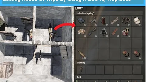 Using A 200 IQ Trap Base To Get Ahead Of The Wipe - Rust Trap Bases