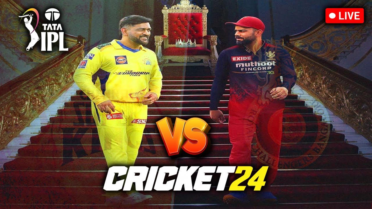 TATA IPL 2024 | RCB VS CSK | CRICKET 24 GAMEPLAY - YouTube