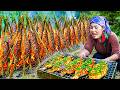 Catching fish by hand and smoking them to sell at the market—plus taking my daughter to school