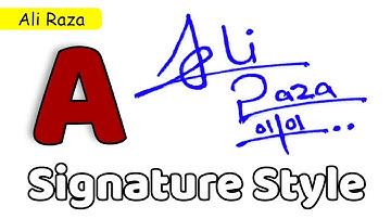 ✅ Signature style of my name | A to Z Signature Style | Ali Raza Name Signature Style