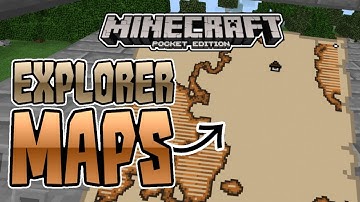 MCPE 1.1.0.9|How To Get Explorer Maps (WoodLand Mansion And Ocean Monument)