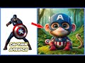 AVENGERS As BABY MONKEY VENGERS 🔥 All Characters  MARVEL & DC  2024