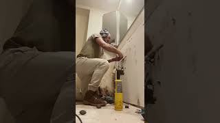 Snip it from my Bathroom demo job… #handyman #demolition #demojob