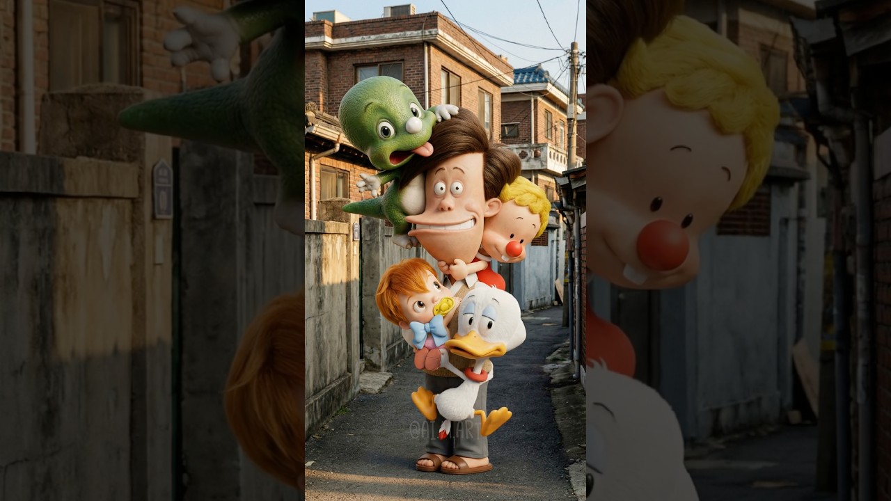 아기공룡 둘리 실사화 하이파이브 #아기공룡둘리 #둘리 #애니실사화 - YouTube