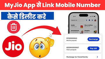 Jio App Se Number Unlink Kaise Kare | How to Delete Link Account My Jio App