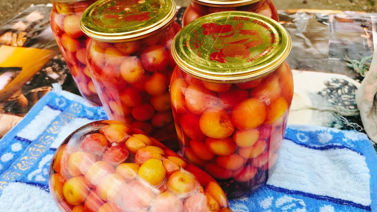 Черешня на зиму! В ароматном сиропе. Простой и лёгкий рецепт!!!