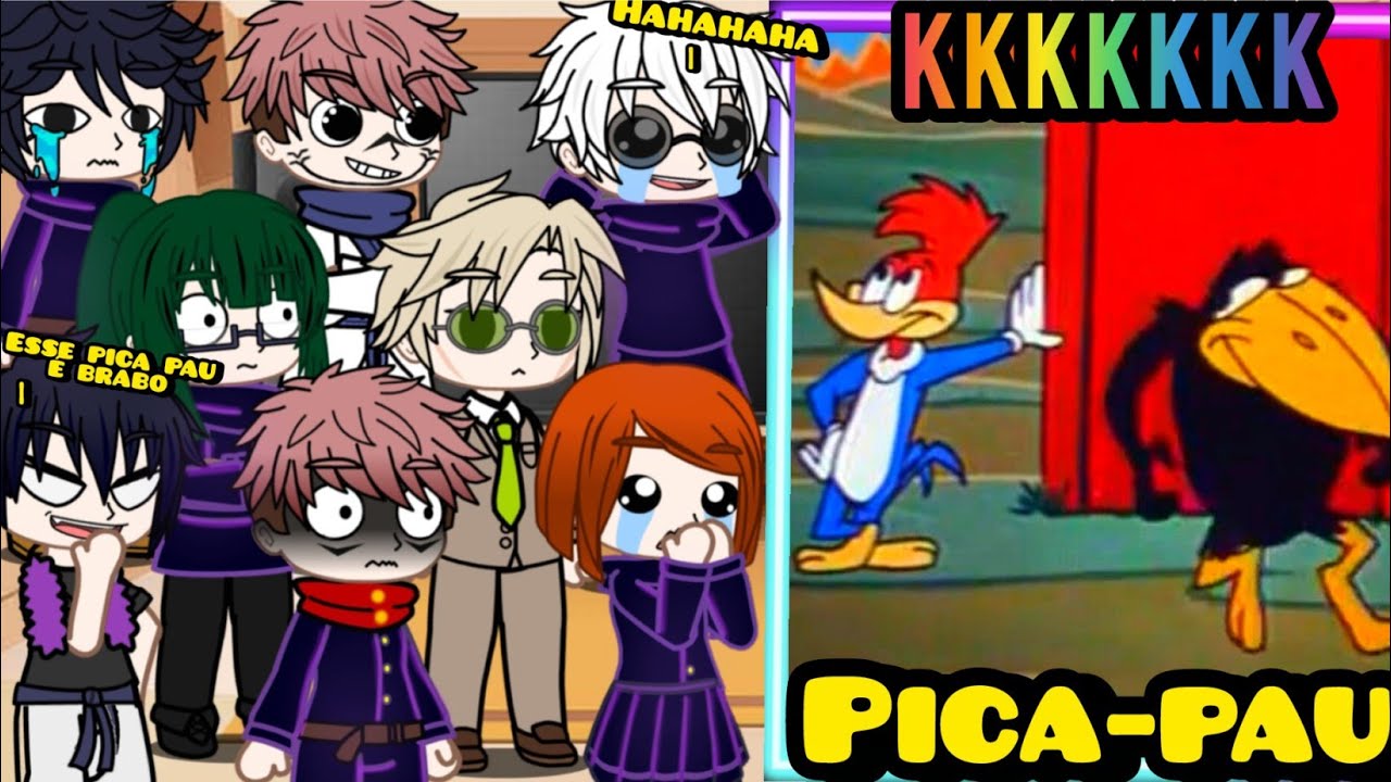 Jujutsu Kaisen react ao PICA PAU😂❤️ JUJUTSU KAISEN REACT A MEMES DO PICA PAU
