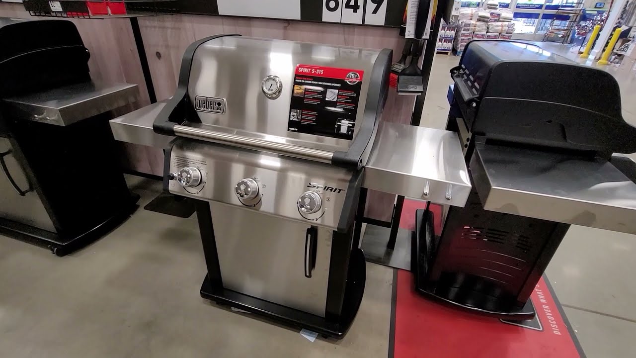 er 46502001 Spirit S315 LP Gas Grill, Stainless Steel Product View YouTube