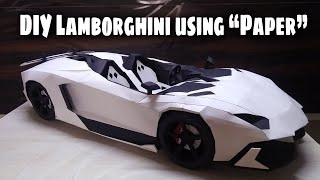 DIY Lamborghini Aventador J using Paper | DIY Paper Super Car Model