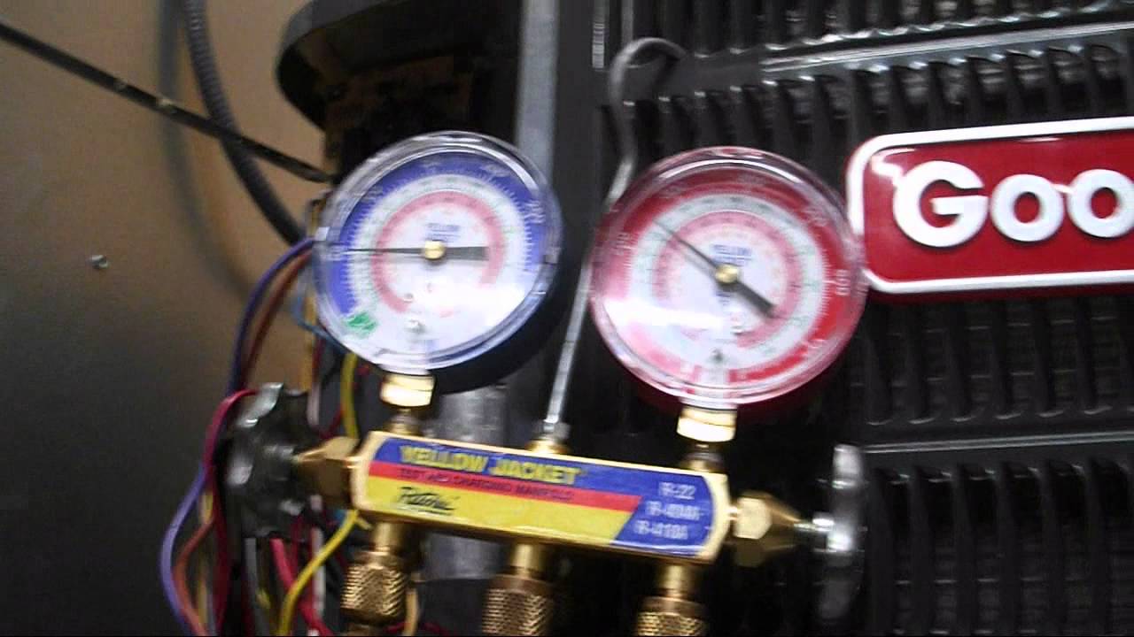 Forcing a Goodman 2ton heat pump into defrost! YouTube