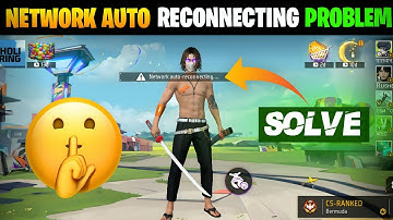 Network Auto Reconnecting Problem Free Fire | Free Fire Network Auto Reconnect Problem Jio Sim | Net