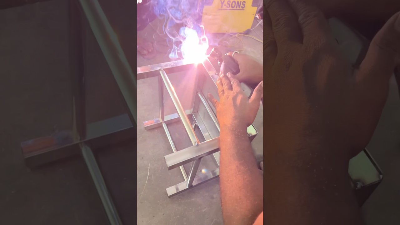 How to make Stainless steel Stool #stainlesssteel #newdesign #making